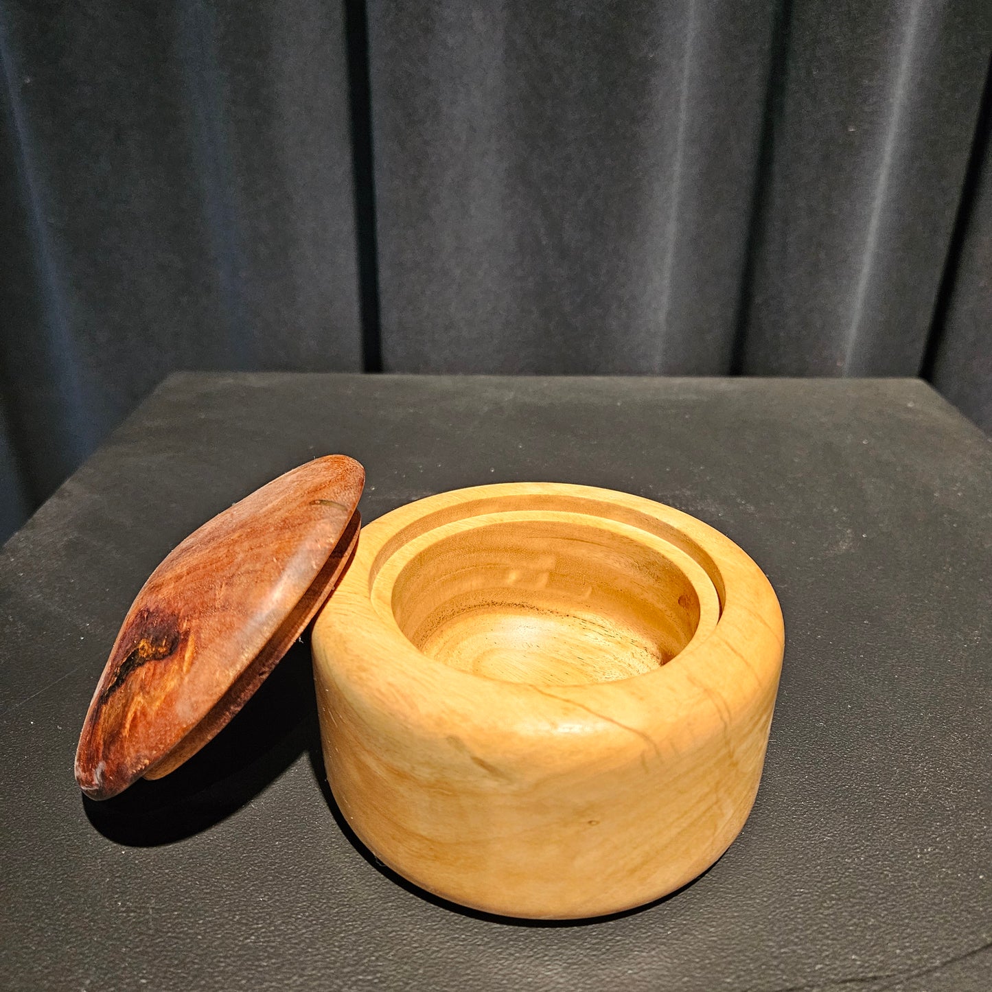 Blackwood Lidded Box with contrast base
