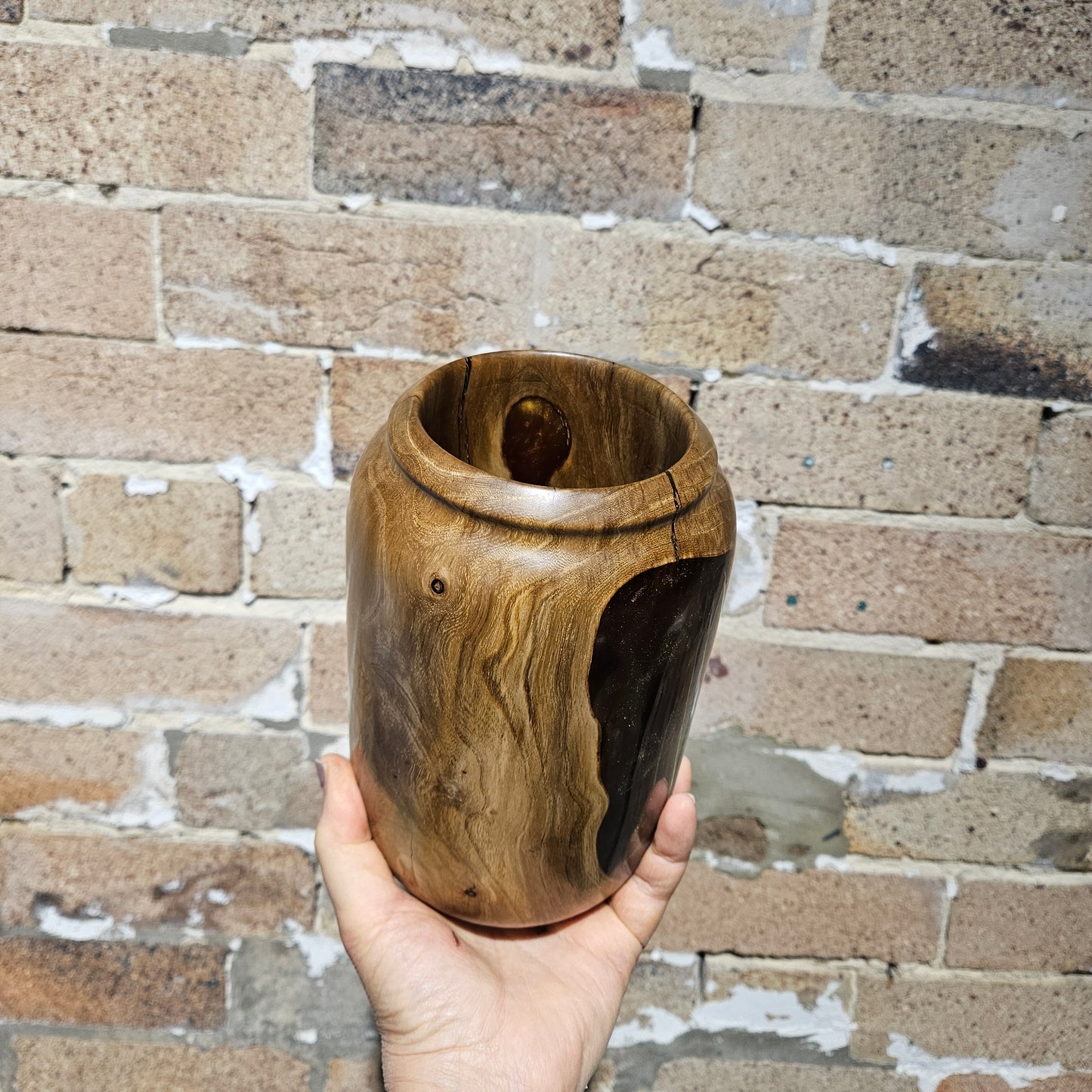 Eucalyptus Wood & Metallic Multicoloured Resin