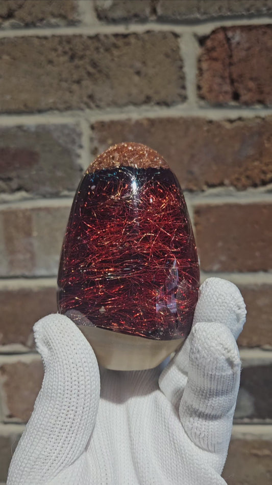 Copper Wire Resin Ornament Egg