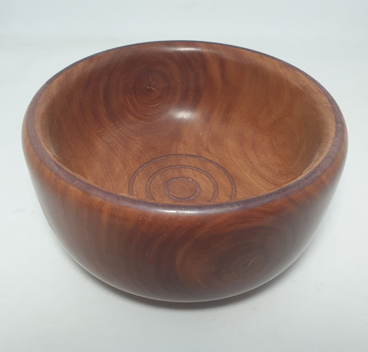 Iron Wood Decorative Bowl & Resin Detail