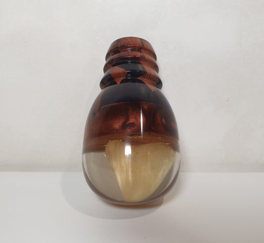 Ornament with Iron Wood & Embedded Resin Heart