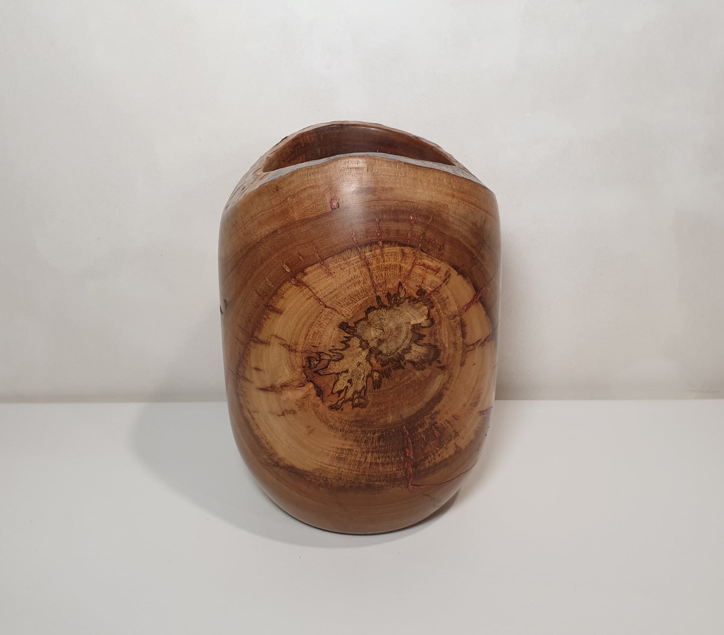 Eucalyptus Live Edge Vase with Resin