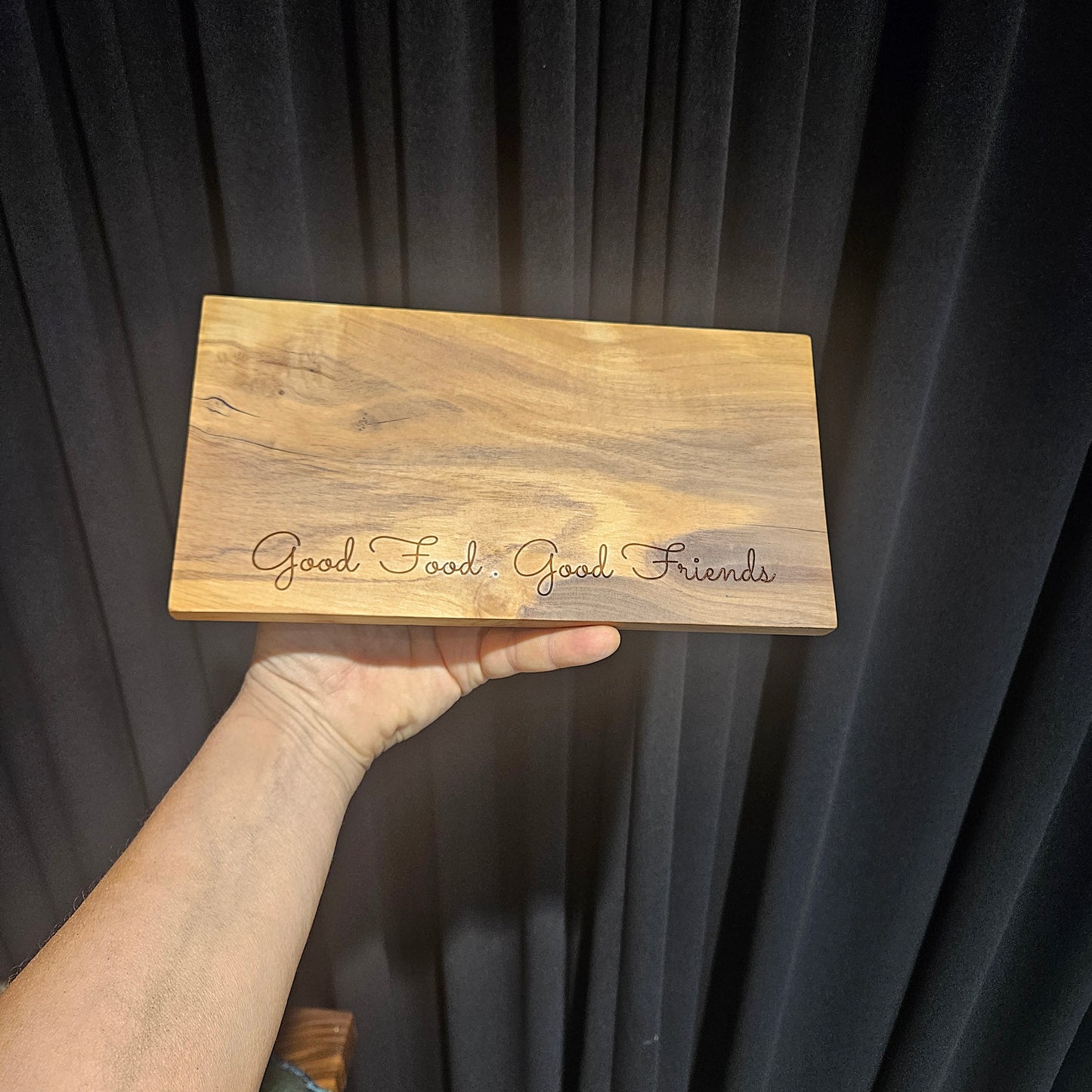 Olive Wood Cheese board with Engraving