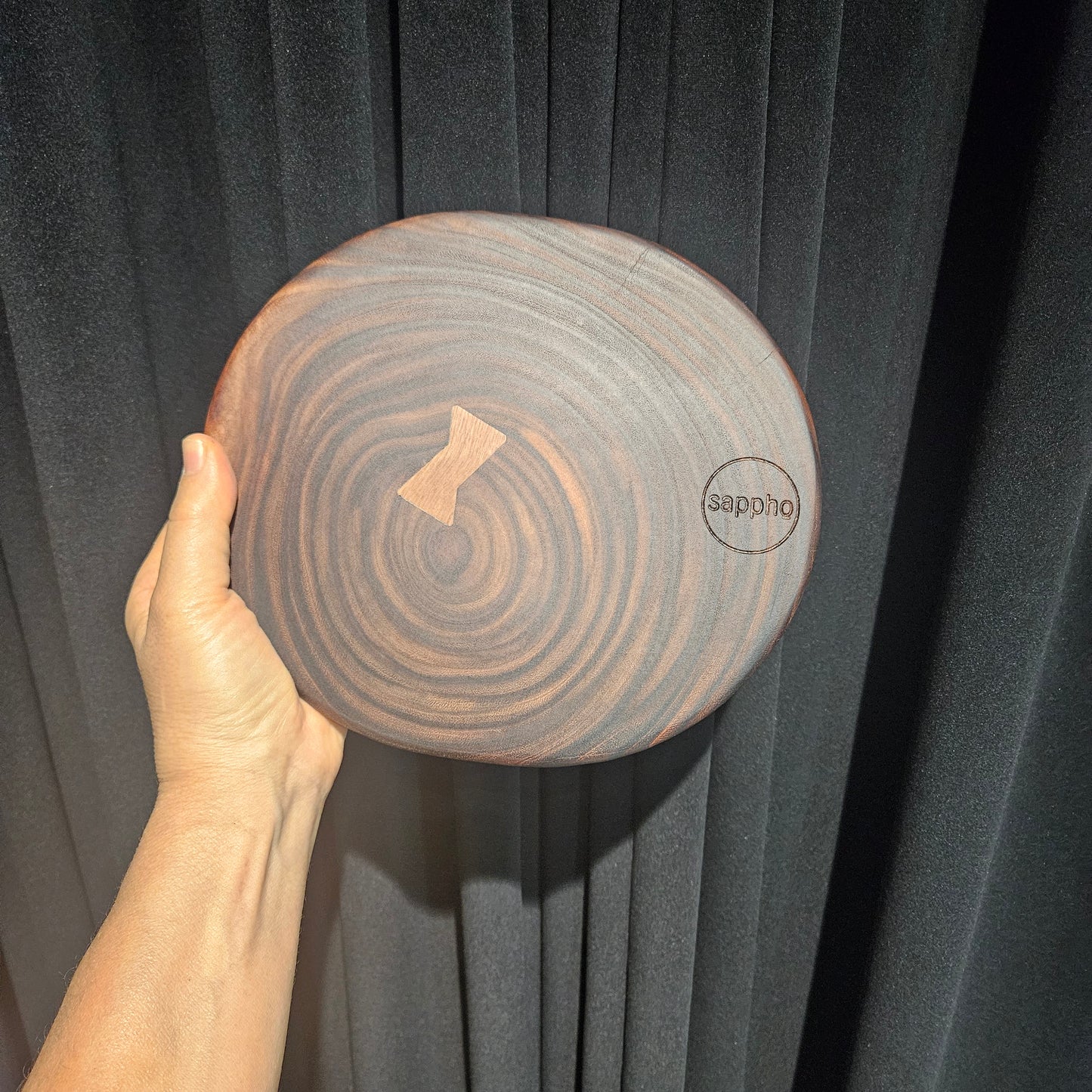 Endgrain Cheese board with bow tie detail