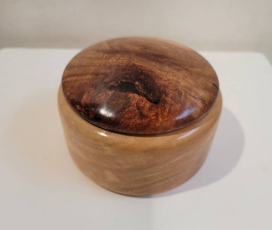 Blackwood Lidded Box with contrast base