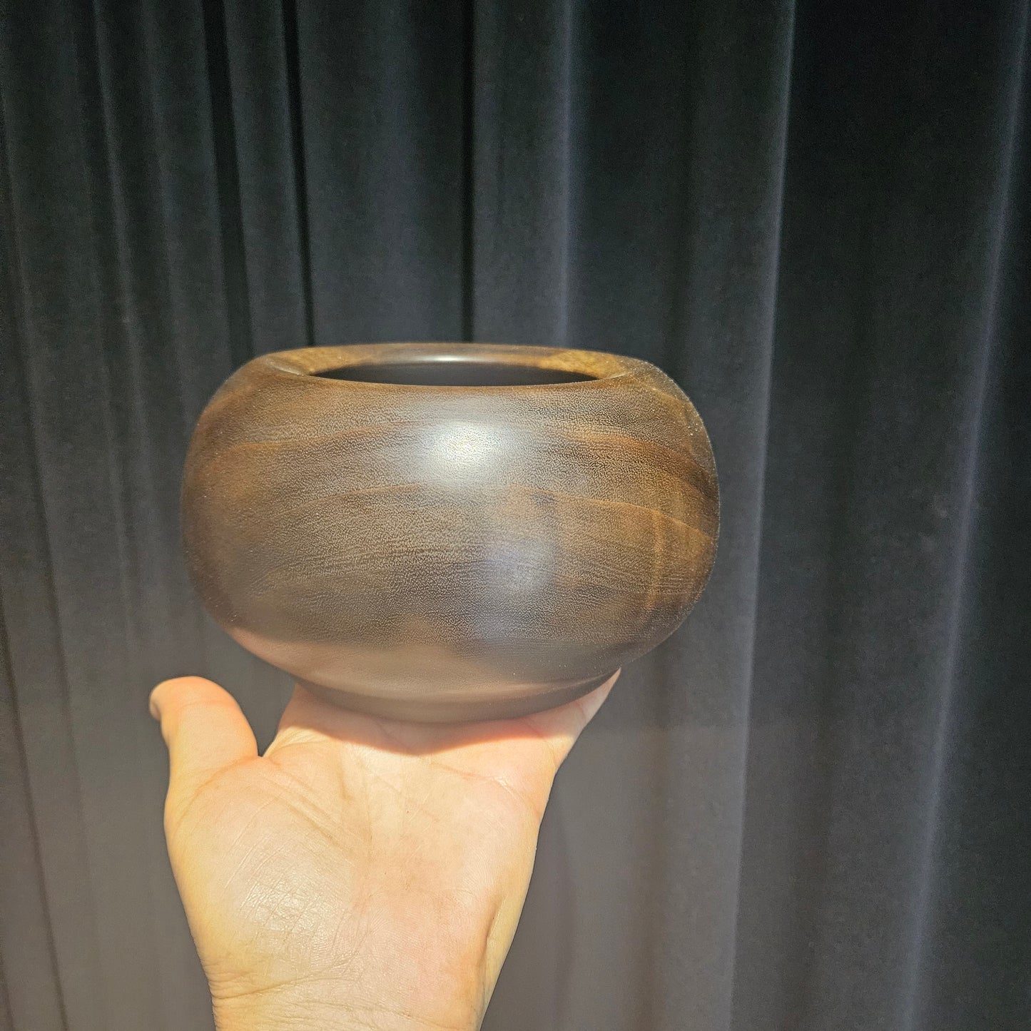 Camphor Laural Decorative Bowl with Japan Black Stain