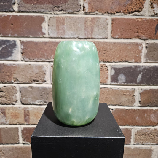 Jade Pearlescent Resin Vase