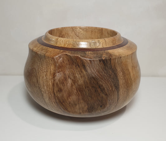 Mango Bowl & Copper Resin Rim