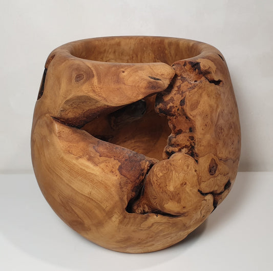 Olive Wood Root Burl Bowl