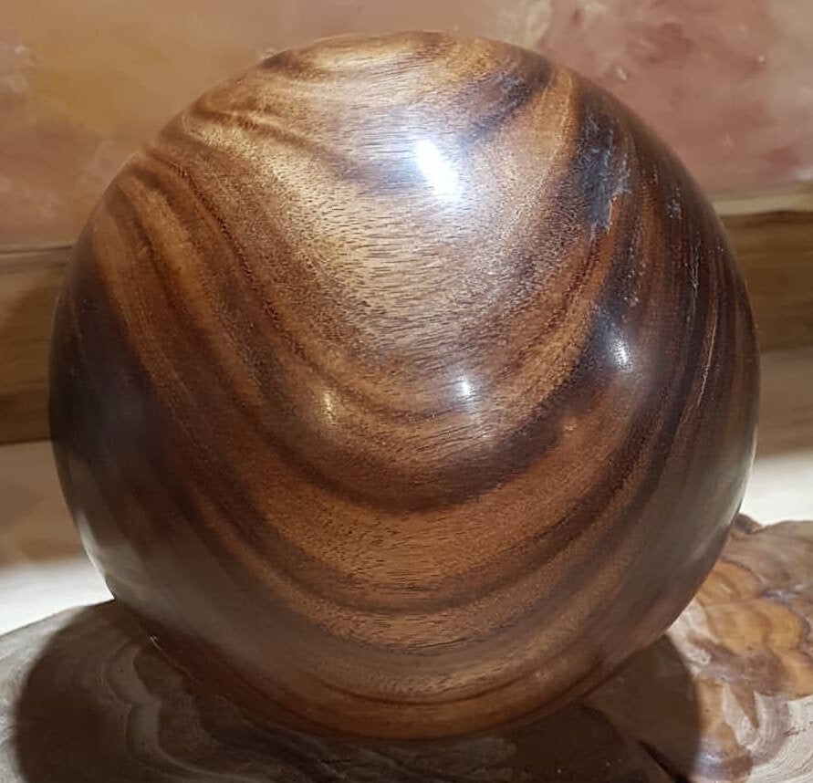 Solid Sally Wattle Wood Sphere